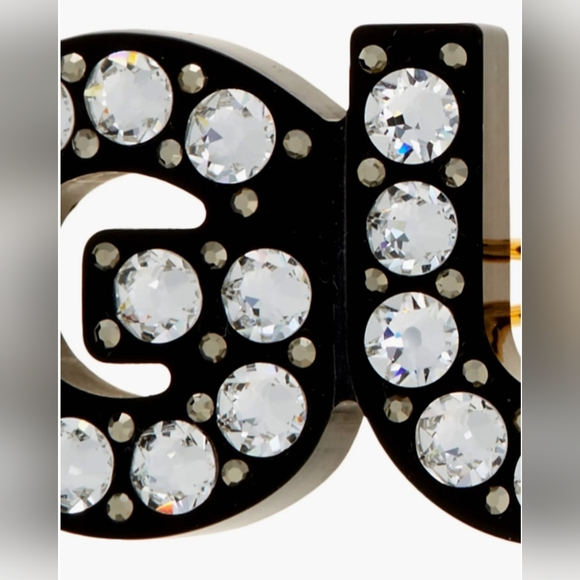 New Unused Gucci Crystal & Stud Barrette/Hair Clip - Picture 10 of 11